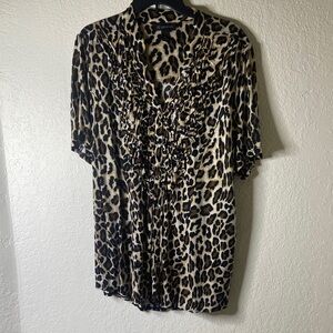 INC International Concepts Animal Print Blouse